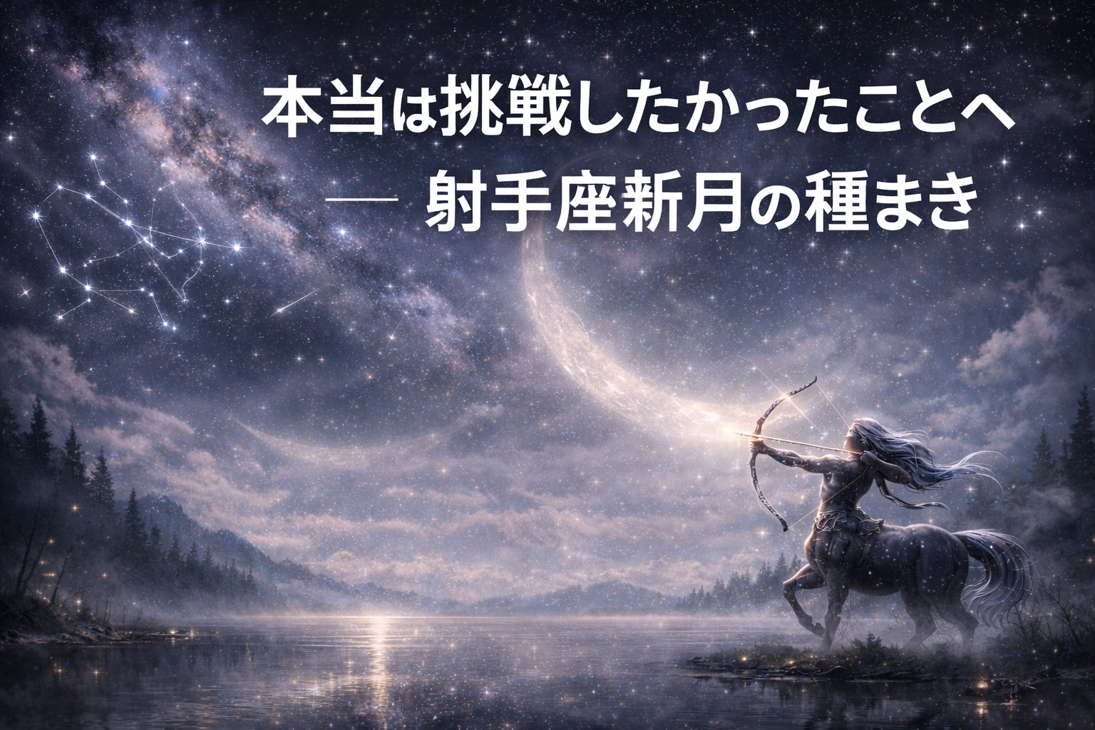 本当は挑戦したかったことへ ― 射手座新月の種まき | 占いのことなら
